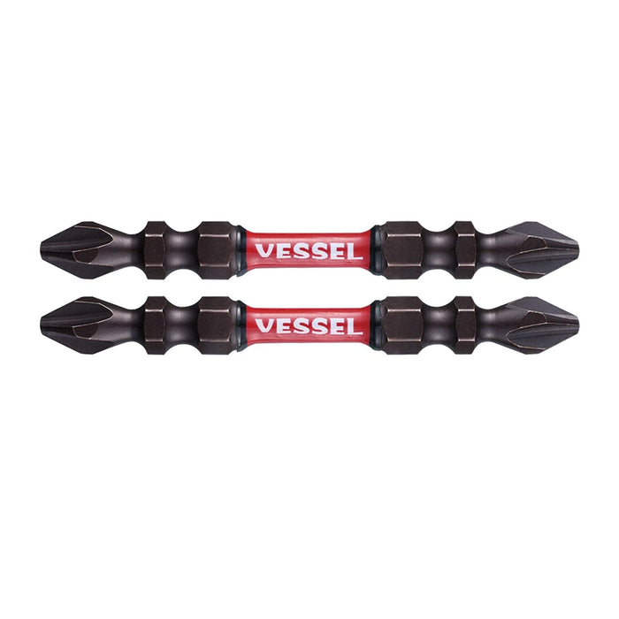 Vessel 40V Sakisbo Torsion Bit Set Double Head 2 Units of 65mm SST142065-Kiichin - The #1 Place for Japanese Goods in Your Hand!