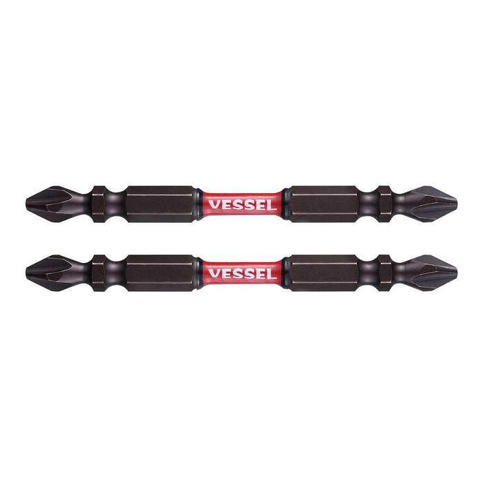 Vessel 40V Double Head Sakisbo Torsion Bit Set 2x4x82mm Pack of 2