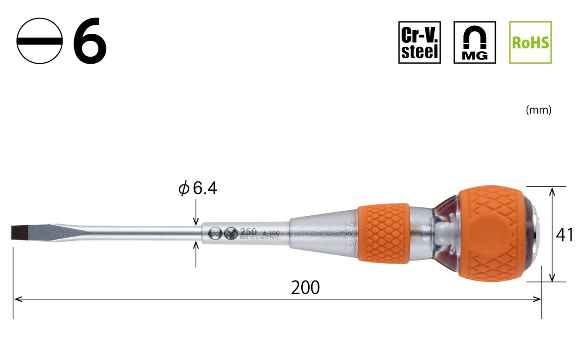 容器球握把穿透式驅動器安全 -6x100 250V 容器品牌