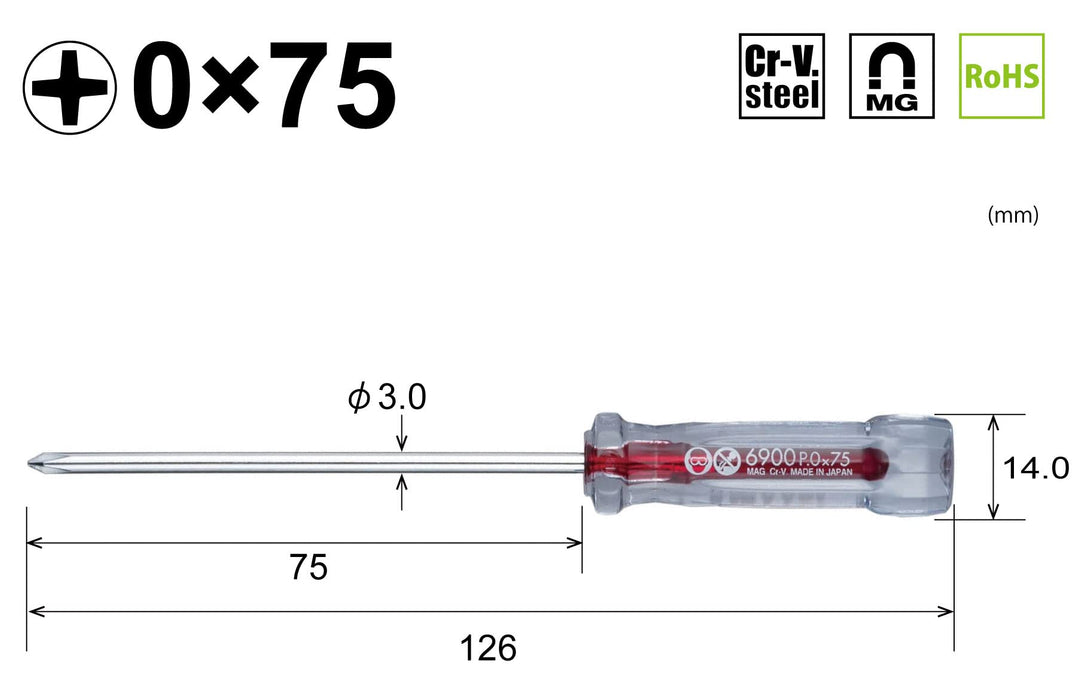 容器水晶精密驅動器 +0x75 6900 - 高品質工具