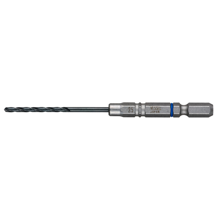 Vessel AMD-2.5 Ironwork Drill Bit - 2.5mm Cushion Drill for Metal Work