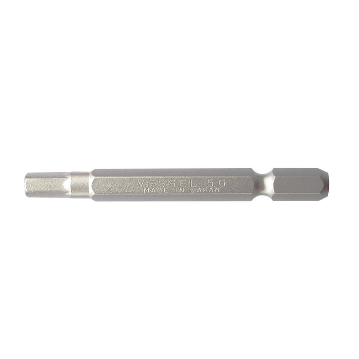 Vessel Hex Bit 5x65mm SM16H050 Compact Size tool from Vessel Brand