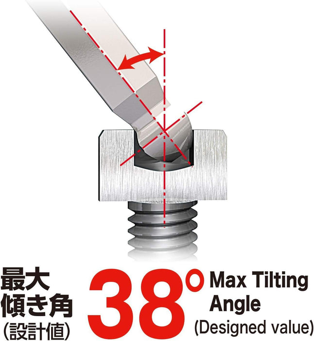 Vessel Hexagonal Wrench Set of 9 L-Type Ball Point 8309Bp Vessel