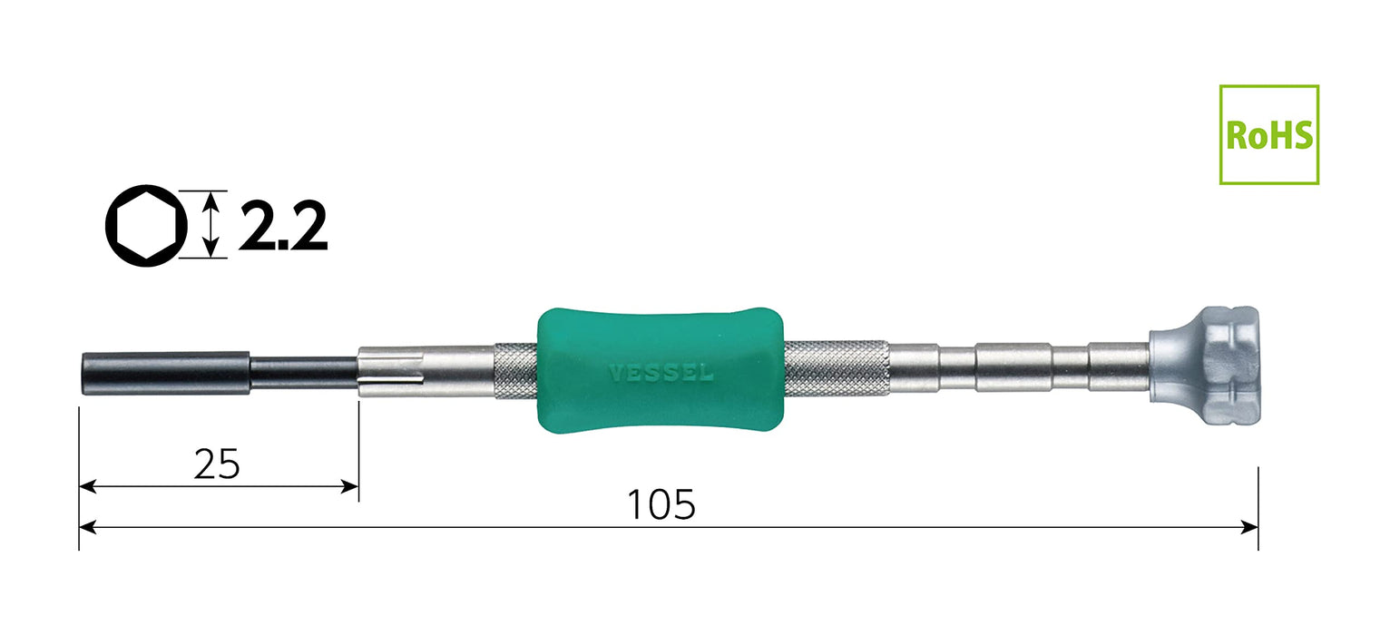 Vessel TD-52 Precision Nut Driver H2.2 Quality Design Professional Tool