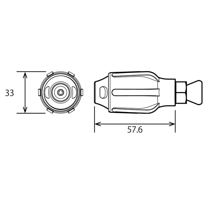 Vessel Pulse Air Nozzle Set of 2 with Connector Pls-2P Efficient Cleaning Tool