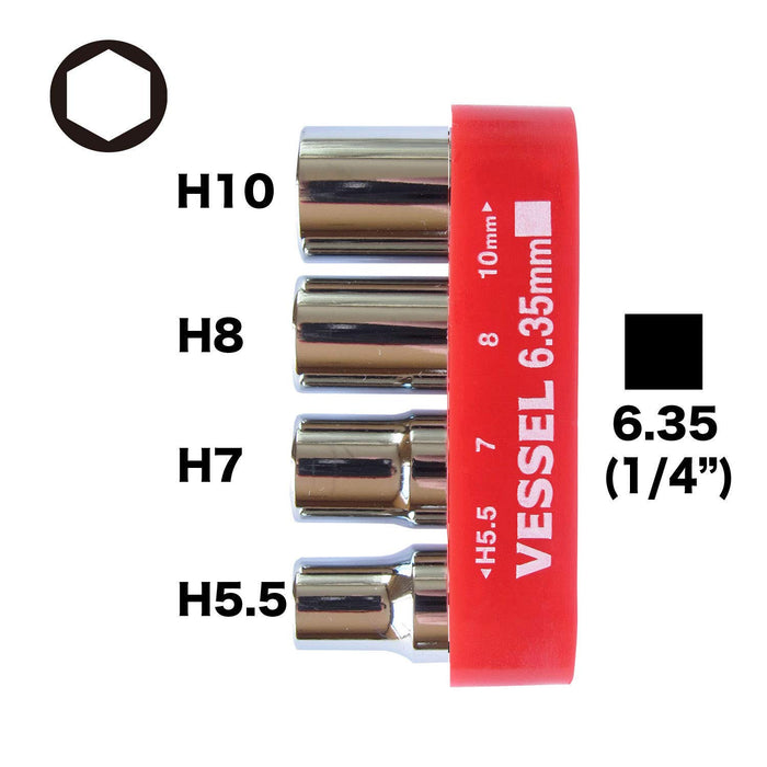 Vessel TD-BS4 Replacement Bit Set Box - High-Quality Tools