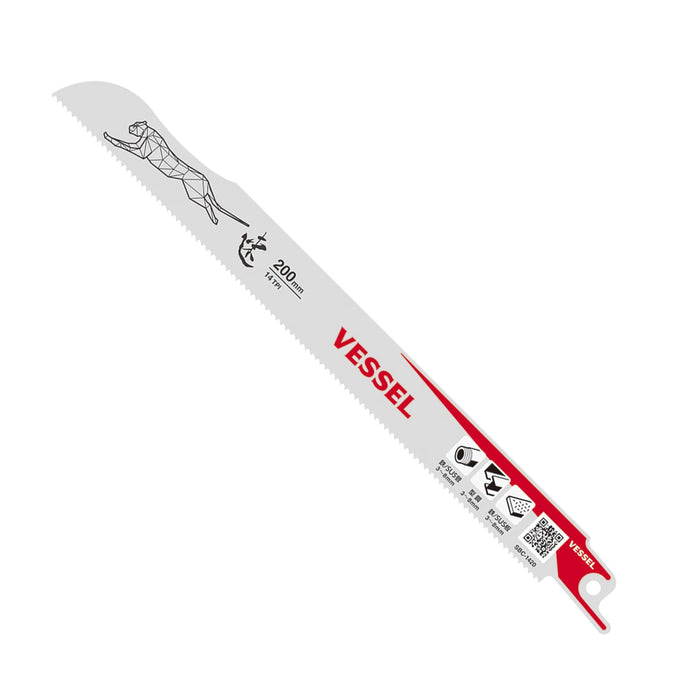 Vessel SBC-1420-1 Saber Saw Blade Cheetah Metal 14Th 0.9mm 200mm-Kiichin - The #1 Place for Japanese Goods in Your Hand!