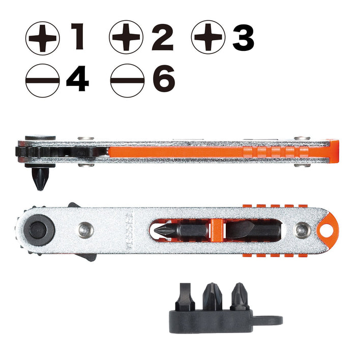 Vessel Ultra-Thin Straight Plate Ratchet Driver TD-75 Model