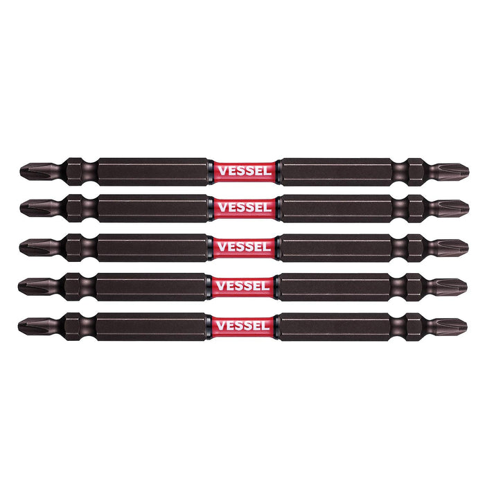 Vessel 40V Double Ended Bit Set Slim Torsion 4.5x110mm 5 Pieces