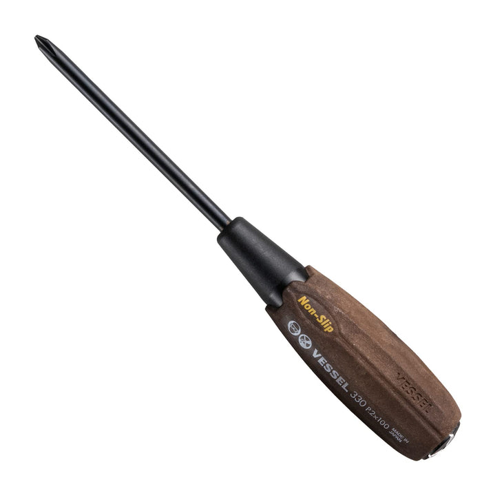 Vessel Woody Penetrating Driver with Non-Slip Grip Size +2x100 Model B-330-Kiichin - The #1 Place for Japanese Goods in Your Hand!