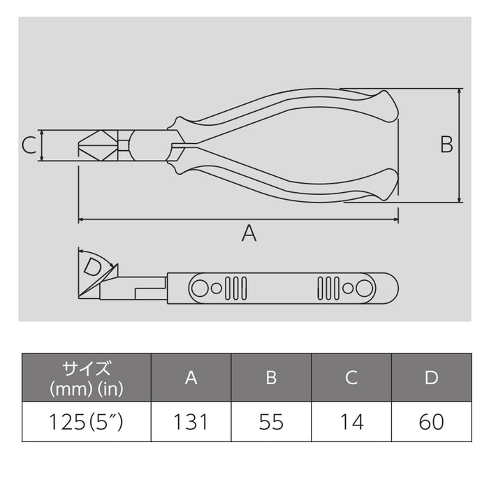 Victor Diagonal Nippers 322Hg 125mm - Precision Cutting Tool-Kiichin - The #1 Place for Japanese Goods in Your Hand!