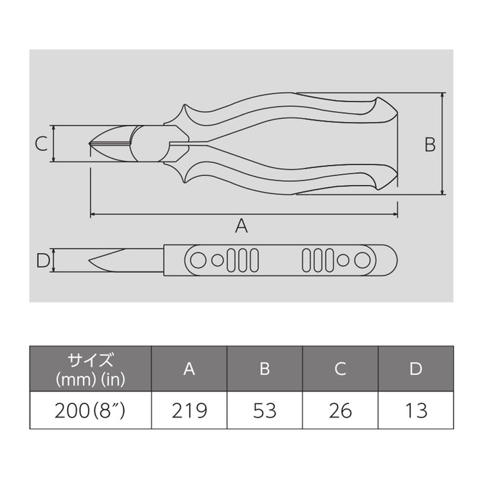 Victor High Grade Heavy Duty Nippers 200mm 360Hg-200 Durable Design-Kiichin - The #1 Place for Japanese Goods in Your Hand!