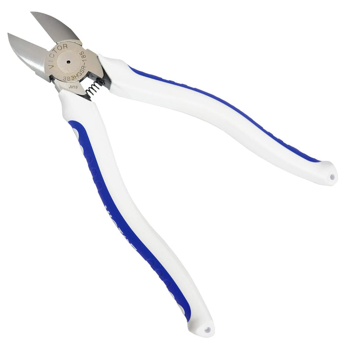 Victor Va Wire Nippers 185mm Round Blade 383Hgsr-185 Blue/White-Kiichin - The #1 Place for Japanese Goods in Your Hand!