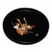 Yamaya Lacquerware Shop 30cm Black Round Tray Helmet Design-Kiichin - The #1 Place for Japanese Goods in Your Hand!