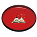 Yamaya Lacquerware Shop 27Cm Red Round Tray with Good Luck Doll Design-Kiichin - The #1 Place for Japanese Goods in Your Hand!