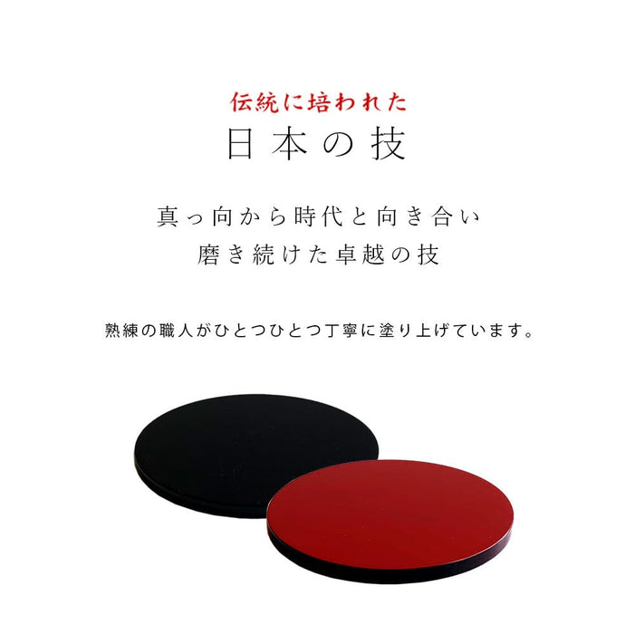 Yamaya Lacquerware Shop Yamaga Shikki-Ten Red Black Double-Sided Flower Stand-Kiichin - The #1 Place for Japanese Goods in Your Hand!