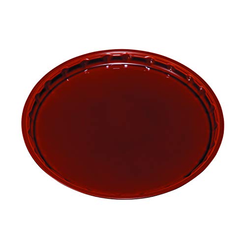 Yamaya Lacquerware Round Tray 30cm Vertical Grain Shunkei Lacquer-Kiichin - The #1 Place for Japanese Goods in Your Hand!