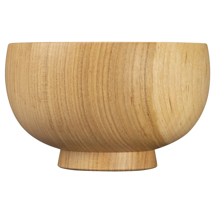 Shirasagi Mokkou Yamanaka Lacquerware Soup Bowl M 11cm Sakura Natural Japan-Kiichin - The #1 Place for Japanese Goods in Your Hand!