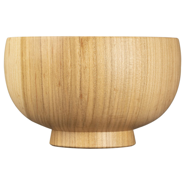 Shirasagi Mokkou Yamanaka Lacquerware Soup Bowl M 11cm Sakura Natural Japan-Kiichin - The #1 Place for Japanese Goods in Your Hand!