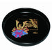 Yamaya Lacquerware Shop 30cm Black Round Tray Homare Kabuto Design-Kiichin - The #1 Place for Japanese Goods in Your Hand!