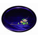 Yamaya Lacquerware Shop Round Purple Cloud Motif Tray Gold Iron Wire Design-Kiichin - The #1 Place for Japanese Goods in Your Hand!