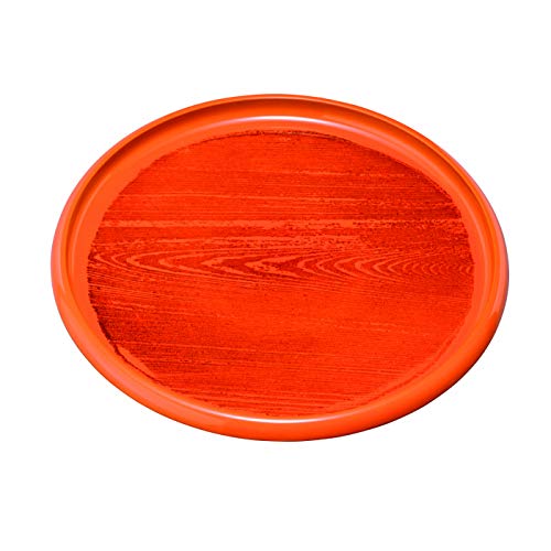 Yamaya Lacquerware Shop Hinoki Wood Non-Slip Round Tray 24Cm Wood Grain-Kiichin - The #1 Place for Japanese Goods in Your Hand!