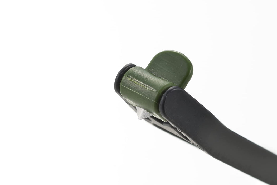 Yoshikawa SJ3485 Black Package Cutter with Retractable Blade Made in Japan