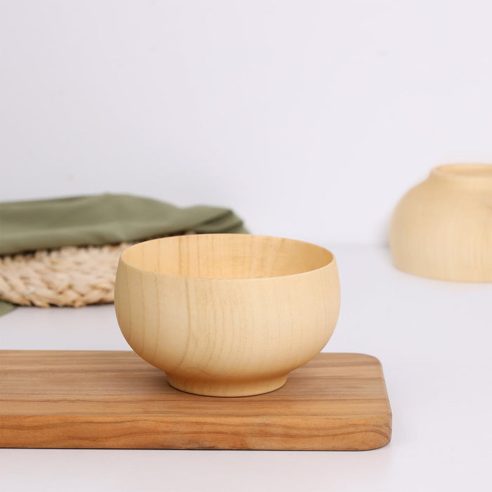 Yoshiki Wooden Miso Soup Bowl 10cm Natural Eco-Friendly for Kids-Kiichin - The #1 Place for Japanese Goods in Your Hand!