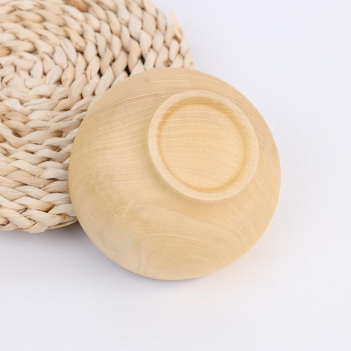 Yoshiki Wooden Miso Soup Bowl 10cm Natural Eco-Friendly for Kids-Kiichin - The #1 Place for Japanese Goods in Your Hand!