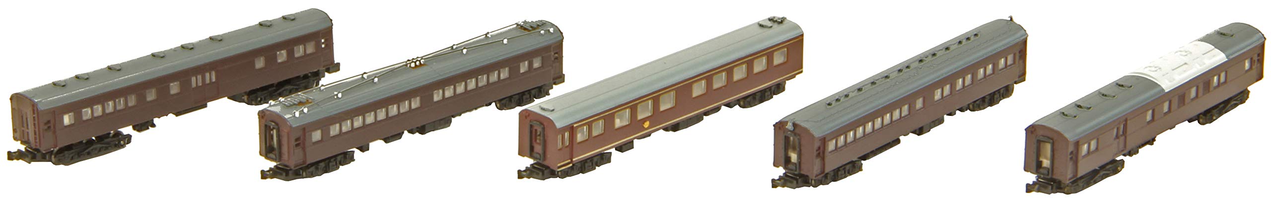 Rokuhan Z Gauge No. 1 Imperial Early Model Train 5-Car Passenger Set T036-2