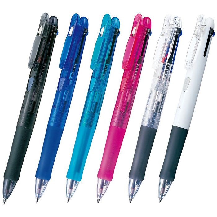 Zebra G4C 4-Color Ballpoint Clip-On Pen Black - 10 Pack