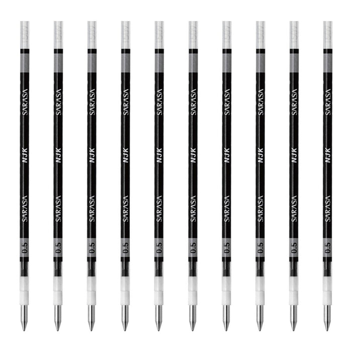 Zebra Prefeel Sarasa Ballpoint Pen Refill 0.5mm Lead Black Pack of 10-Kiichin - The #1 Place for Japanese Goods in Your Hand!