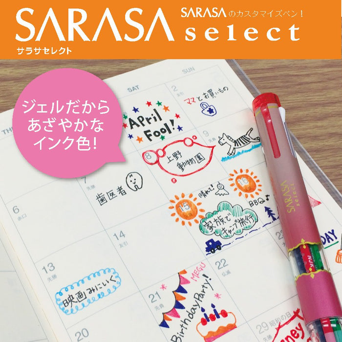 Zebra Sarasa Select Blue Green 0.3mm Ballpoint Pen Refills 10 Pack