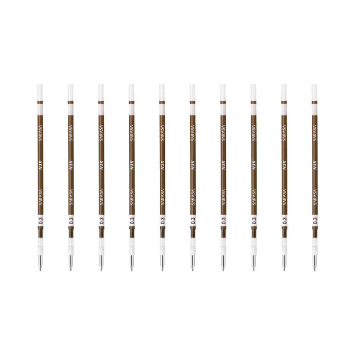 Zebra Sarasa Select Ballpoint Pen Refill 0.3mm Lead Brown 10 Pieces-Kiichin - The #1 Place for Japanese Goods in Your Hand!