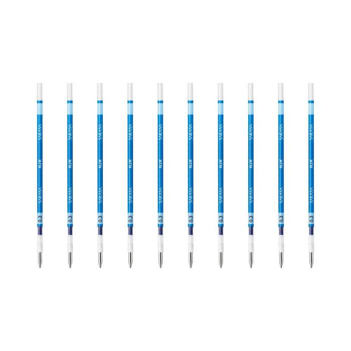 Zebra Sarasa Select Cobalt Blue Ballpoint Pen Refill 0.3 Lead 10 Pieces