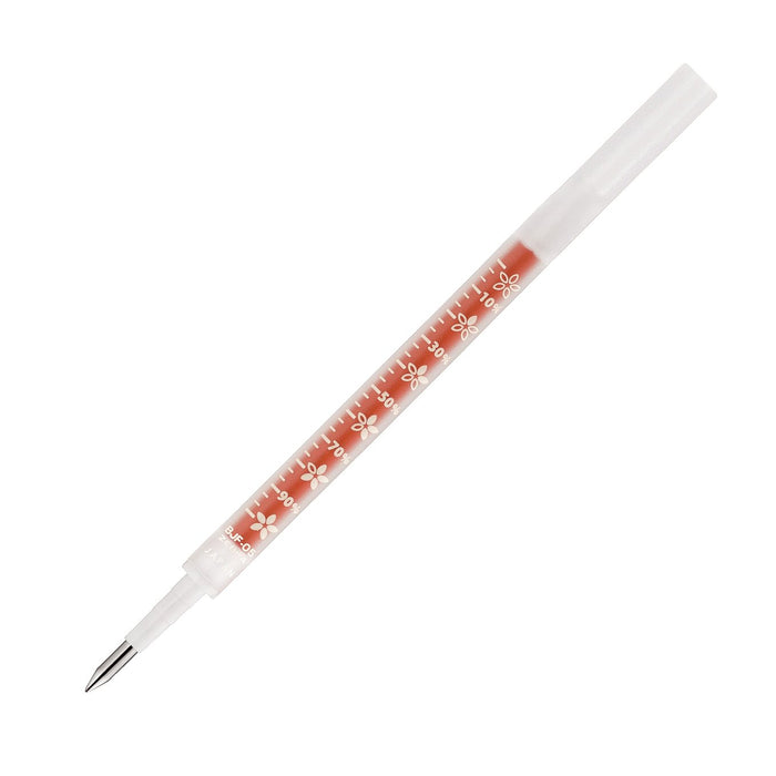 Zebra Sarasa Study Red Gel Ballpoint Pen Refill 0.5 Lead Pack of 10 - Zebra