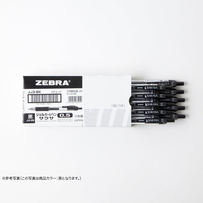 Zebra Sarasa 0.5 Red Gel Ballpoint Pen 10 Piece Pack