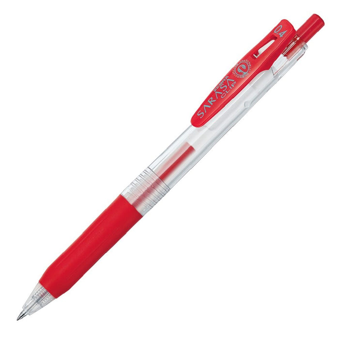 Zebra 10-Pack Sarasa Clip Red Gel Ballpoint Pens 0.4 B-Jjs15-R