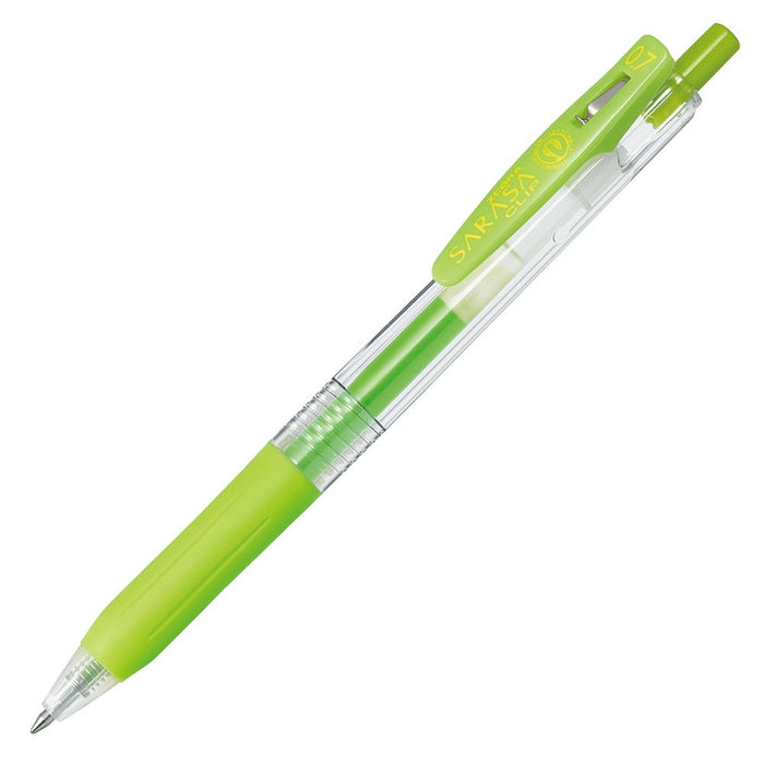 Zebra Sarasa Clip Gel Ballpoint Pen 0.7 Tip Light Green Pack of 10