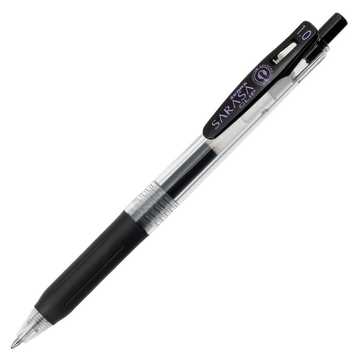 Zebra Black Gel Ballpoint Pen Sarasa Clip 1.0 10-Pack B-JJE15-BK