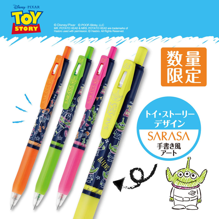 Zebra Sarasa Clip Toy Story 4-Color Gel Pen Set - Ballpoint JJ29-TS-4C