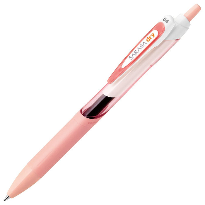 Zebra Sarasa Dry Gel Ballpoint Pen 0.4mm Soft Pink 10-pack