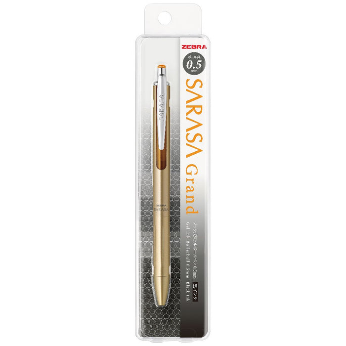 Zebra Sarasa Grand 0.5 Gold Gel Ballpoint Pen - Reliable Smooth Writing