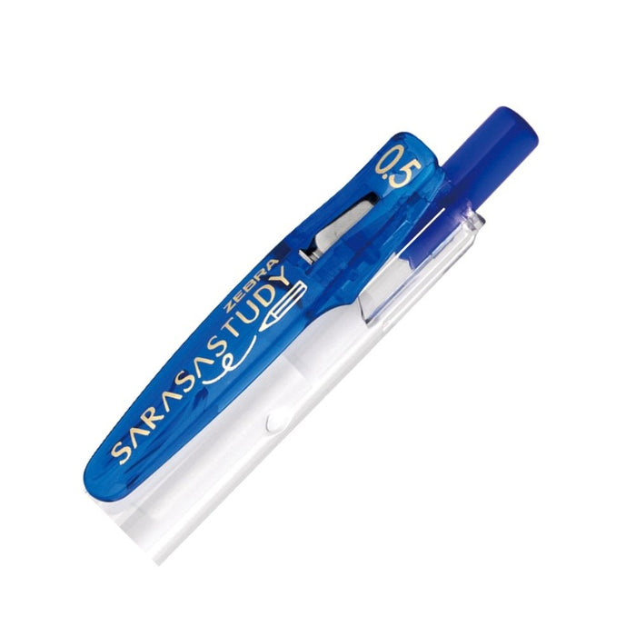 Zebra Sarasa Study Blue Gel Ballpoint Pen 0.5 Point 10-Pack Zebra B-JJM88-BL