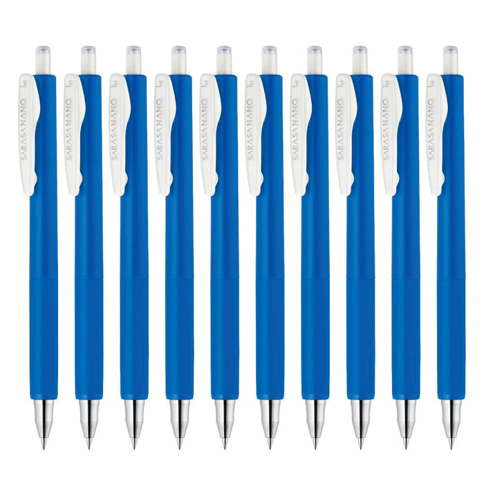 Zebra Sarasanano Gel Ballpoint Pen 0.3mm Cobalt Blue Pack of 10-Kiichin - The #1 Place for Japanese Goods in Your Hand!