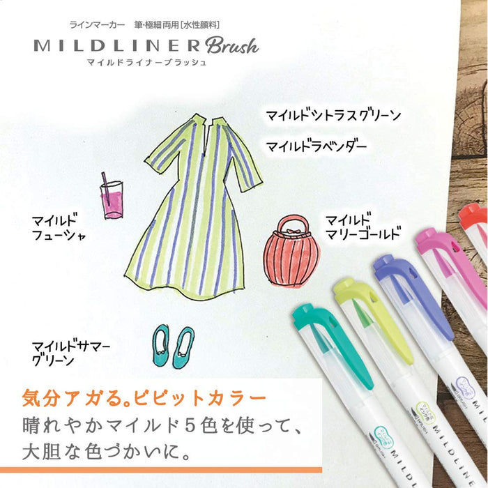 Zebra Mild Liner Blush 亮彩高光笔 5 色套装