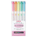 Zebra Mild Liner Highlighter Set - Slightly Fluorescent 5 Colors - Wkt7-5C-Kiichin - The #1 Place for Japanese Goods in Your Hand!