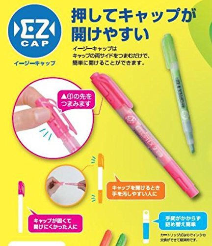 Zebra Optex 2 Ez 7-Color Highlighter Set Model Wkt11-7C