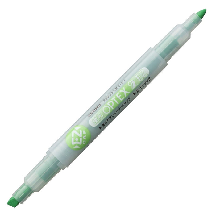 Zebra Optex 2 EZ Green Highlighter Set 10 Pieces B-WKT11-G Series