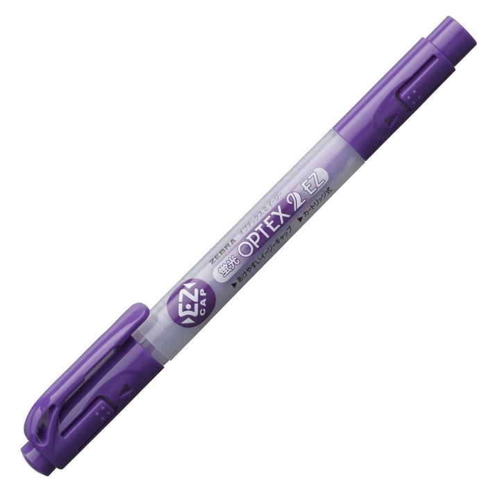 Zebra Optex 2 Ez Purple Highlighter - Pack of 10 B-Wkt11-Pu Model